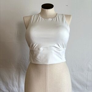 Brushed Sculpt Muscle Crop Top Athletic Gym Wear Medium Support | All In Motion